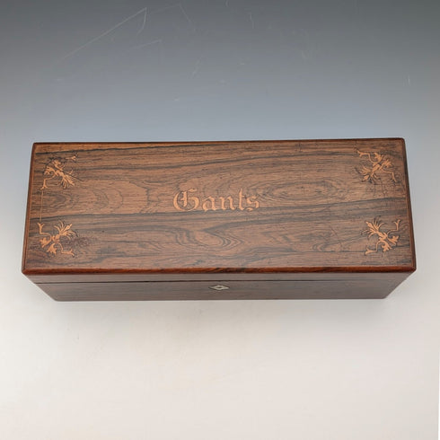 19世紀後半 フレンチアンティーク 象嵌 木製グローブボックス